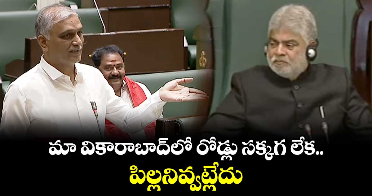 మా వికారాబాద్ లో రోడ్లు సక్కగ లేక పిల్లనిచ్చే పరిస్థితి లేదు:స్పీకర్ 