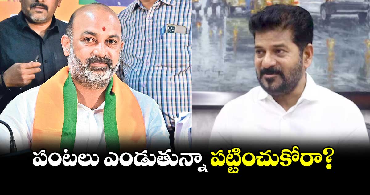  పంటలు ఎండుతున్నా పట్టించుకోరా? : బండి సంజయ్