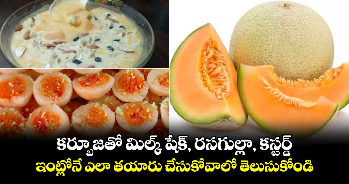 Summer Fruits : కర్బూజతో మిల్క్ షేక్, రసగుల్లా, కస్టర్డ్.. ఇంట్లోనే ఎలా తయారు చేసుకోవాలో తెలుసుకోండి..