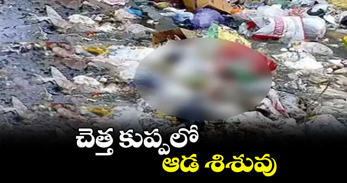 చెత్త కుప్పలో ఆడ శిశువు