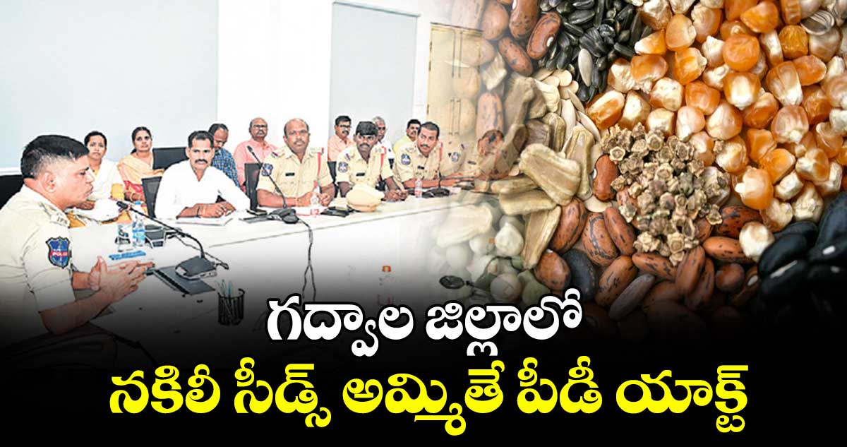 గద్వాల జిల్లాలో నకిలీ సీడ్స్ అమ్మితే పీడీ యాక్ట్ :  ఎస్పీ శ్రీనివాసరావు
