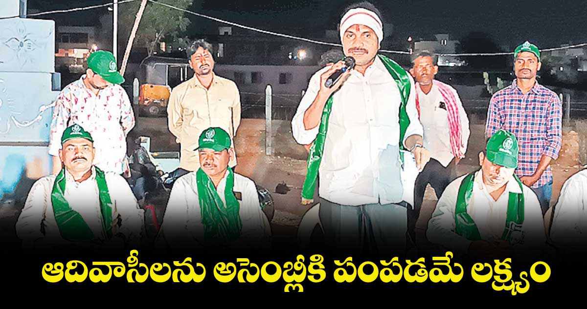 ఆదివాసీలను అసెంబ్లీకి పంపడమే లక్ష్యం: డీఎస్పీ అధ్యక్షుడు విశారదన్‌‌‌‌ మహరాజ్