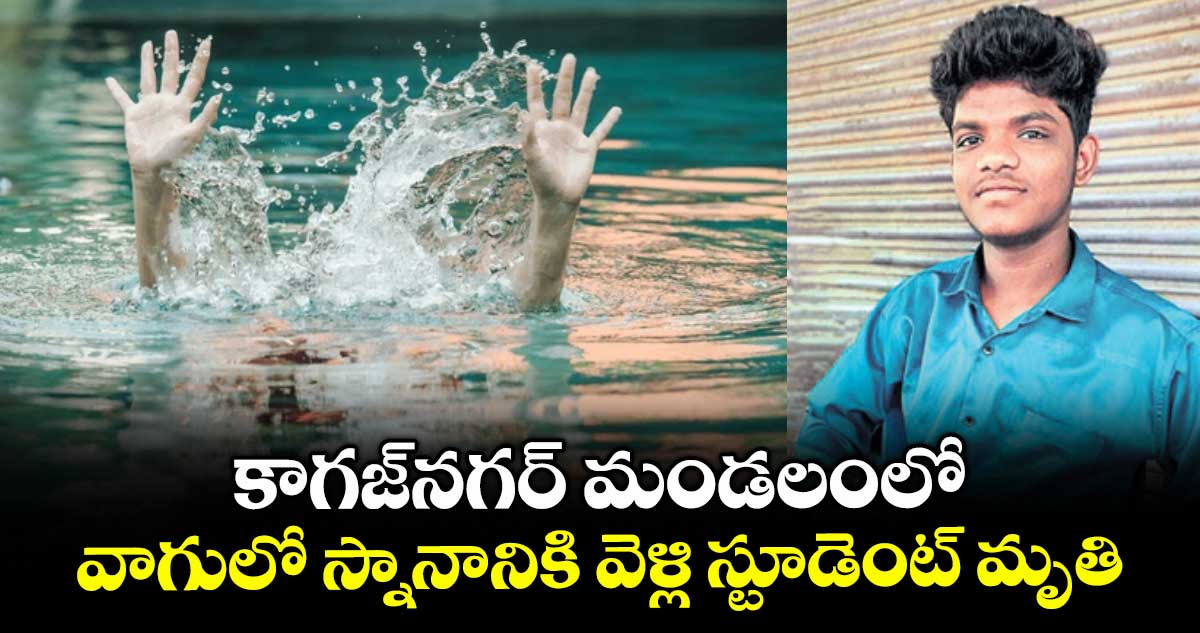 కాగజ్‌‌నగర్‌‌ మండలంలో వాగులో స్నానానికి వెళ్లి స్టూడెంట్‌‌ మృతి