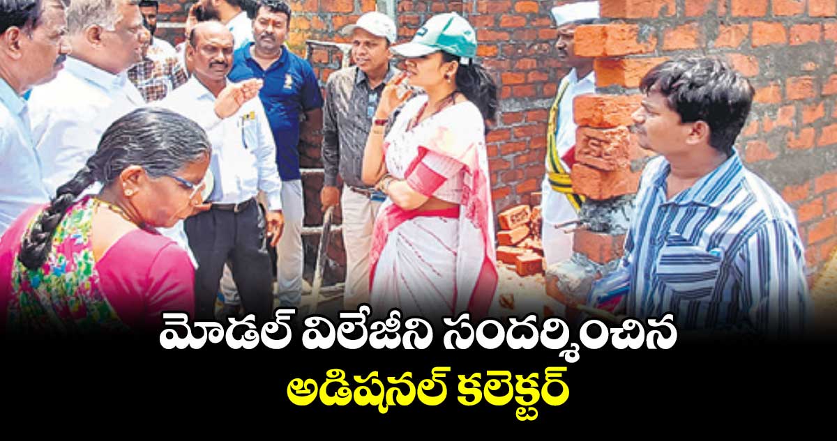 మోడల్ విలేజీని సందర్శించిన అడిషనల్ కలెక్టర్