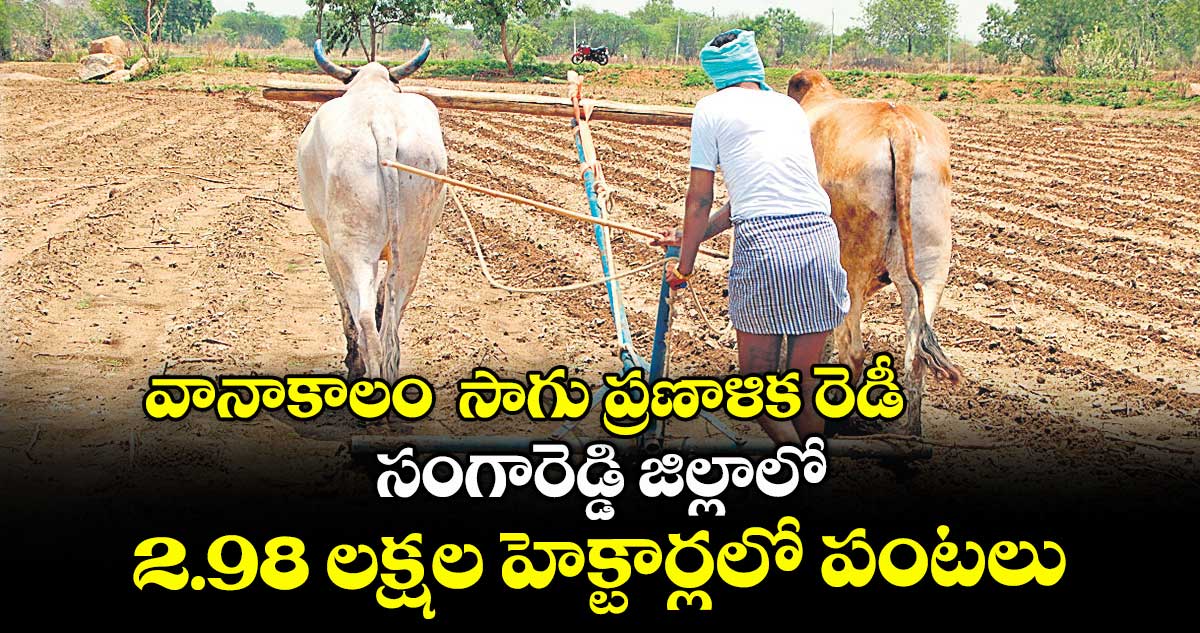 వానాకాలం  సాగు ప్రణాళిక రెడీ .. సంగారెడ్డి జిల్లాలో 2.98 లక్షల హెక్టార్లలో పంటలు