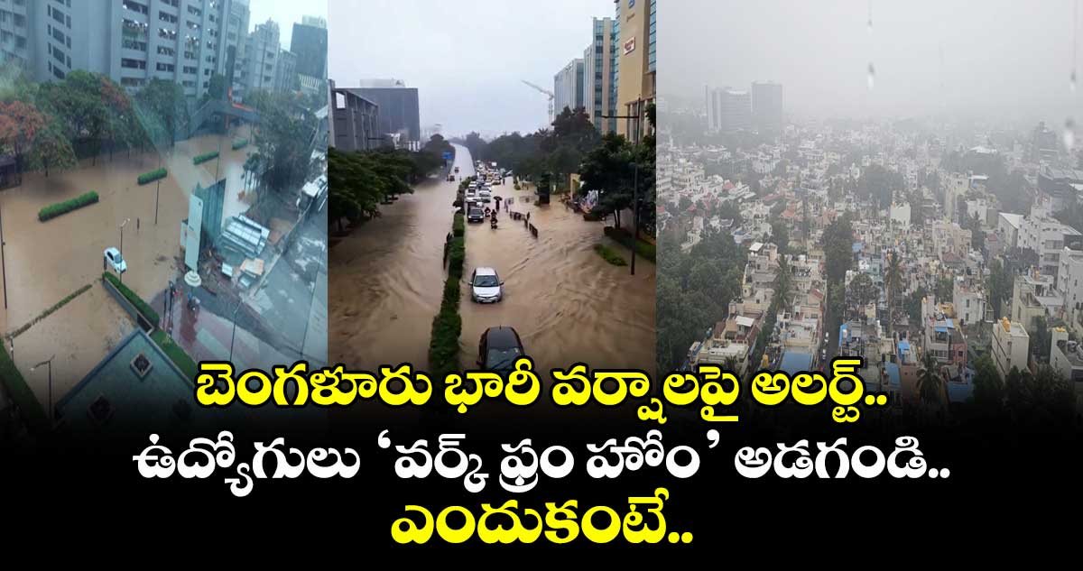 బెంగళూరు భారీ వర్షాలపై అలర్ట్.. ఉద్యోగులు ‘వర్క్ ఫ్రం హోం’ అడగండి.. ఎందుకంటే..