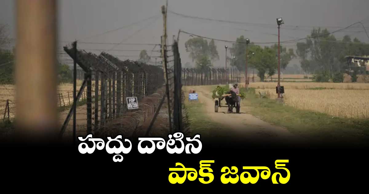 హద్దు దాటిన పాక్ జవాన్