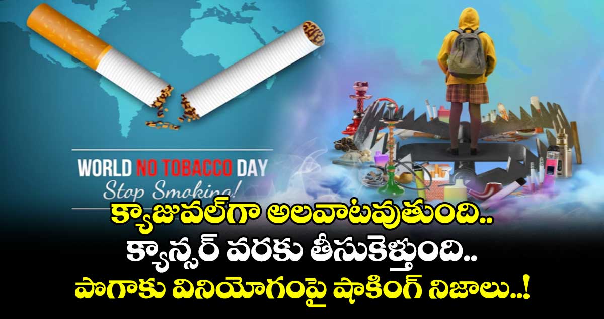 క్యాజువల్గా అలవాటవుతుంది.. క్యాన్సర్ వరకు తీసుకెళ్తుంది.. పొగాకు వినియోగంపై షాకింగ్ నిజాలు..!