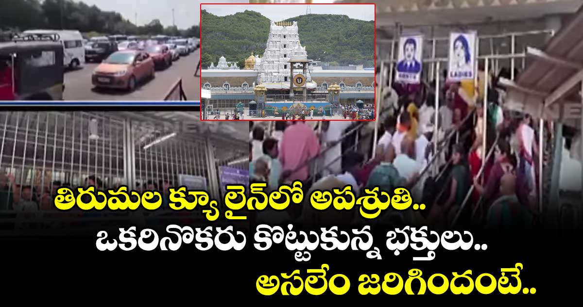 Tirumala: తిరుమల క్యూ లైన్లో అపశ్రుతి.. ఒకరినొకరు కొట్టుకున్న భక్తులు.. అసలేం జరిగిందంటే..