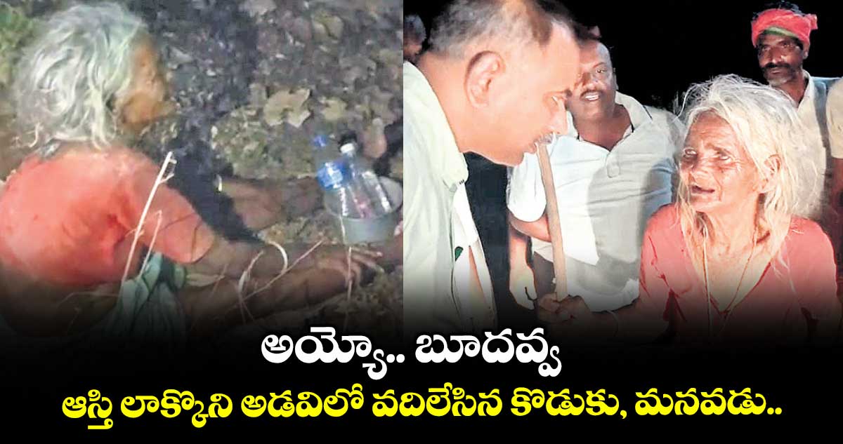 అయ్యో.. బూదవ్వ: ఆస్తి లాక్కొని అడవిలో వదిలేసిన కూతురు, మనవడు..