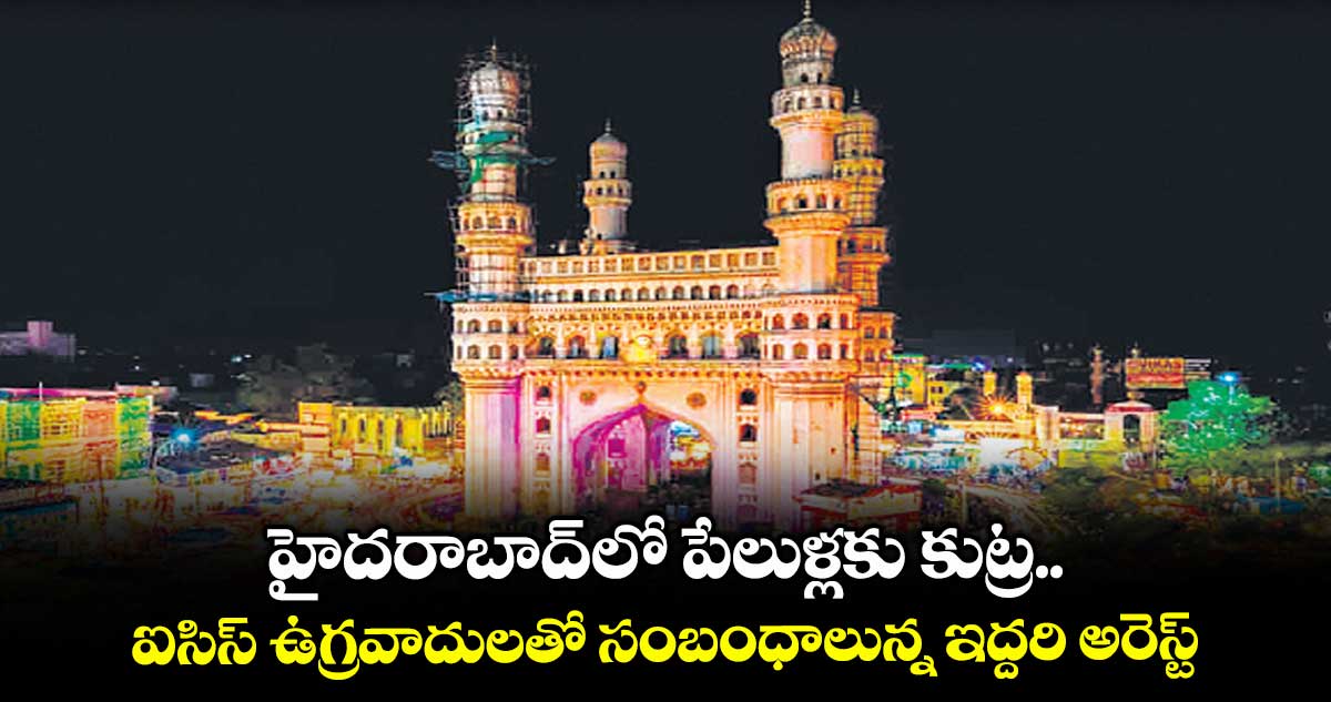 హైదరాబాద్లో పేలుళ్లకు కుట్ర
