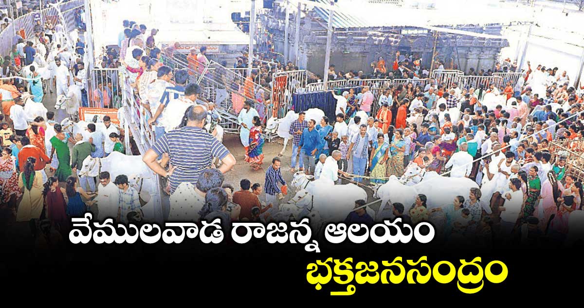 వేములవాడ రాజన్న ఆలయం..భక్తజనసంద్రం