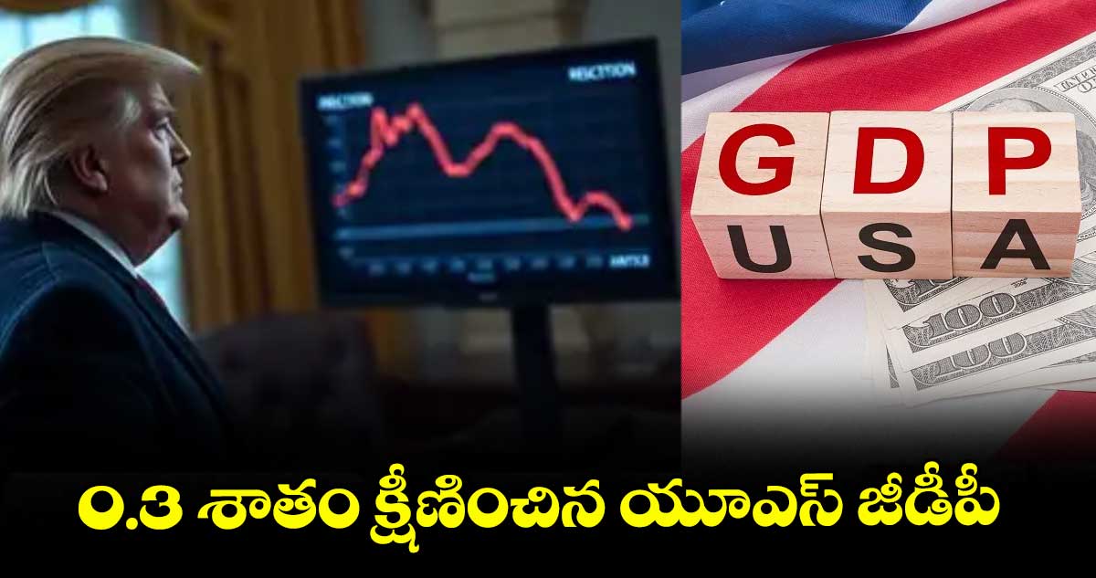 0.3 శాతం క్షీణించిన యూఎస్ జీడీపీ