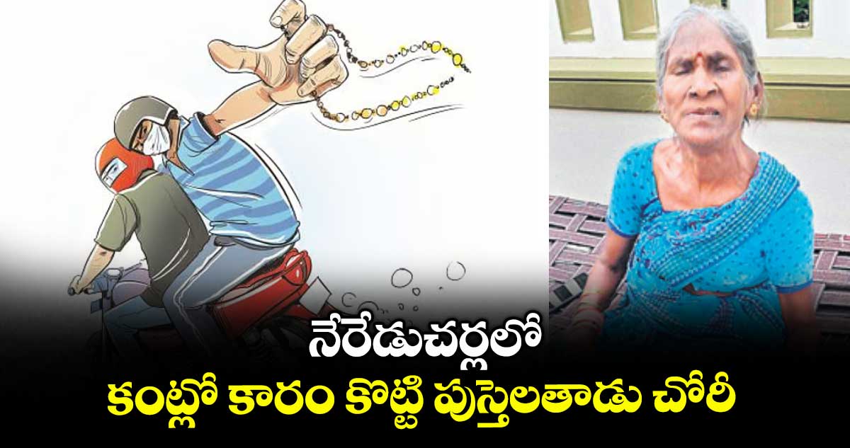 నేరేడుచర్లలో కంట్లో కారం కొట్టి పుస్తెలతాడు చోరీ