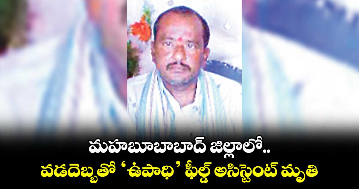 మహబూబాబాద్ జిల్లాలో వడదెబ్బతో ‘ఉపాధి’ ఫీల్డ్ అసిస్టెంట్ మృతి