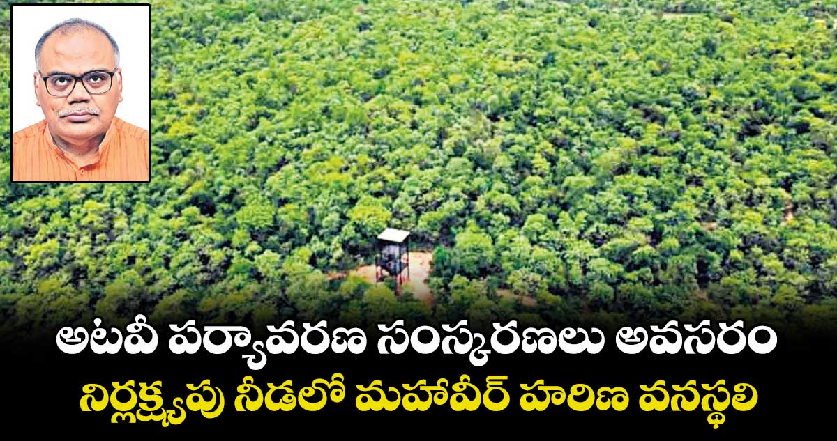 అటవీ పర్యావరణ సంస్కరణలు అవసరం.. నిర్లక్ష్యపు నీడలో మహావీర్ హరిణ వనస్థలి