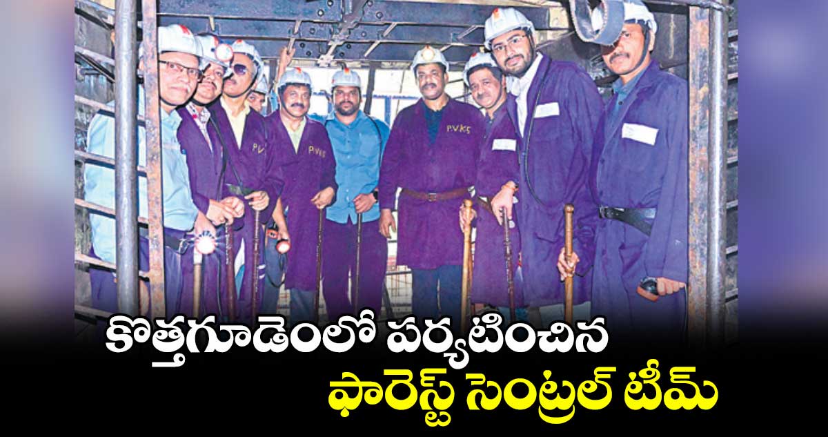 కొత్తగూడెంలో పర్యటించిన ఫారెస్ట్ సెంట్రల్ టీమ్
