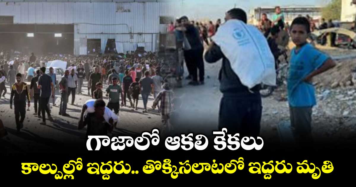 గాజాలో ఆకలి కేకలు.. కాల్పుల్లో ఇద్దరు.. తొక్కిసలాటలో ఇద్దరు మృతి