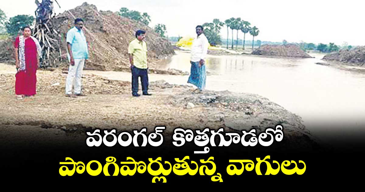వరంగల్ కొత్తగూడలో పొంగిపొర్లుతున్న వాగులు