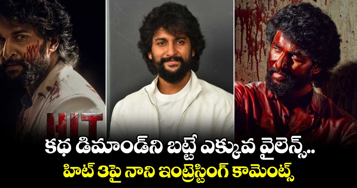 Nani: కథ డిమాండ్ని బట్టే ఎక్కువ వైలెన్స్.. హిట్ 3పై నాని ఇంట్రెస్టింగ్ కామెంట్స్