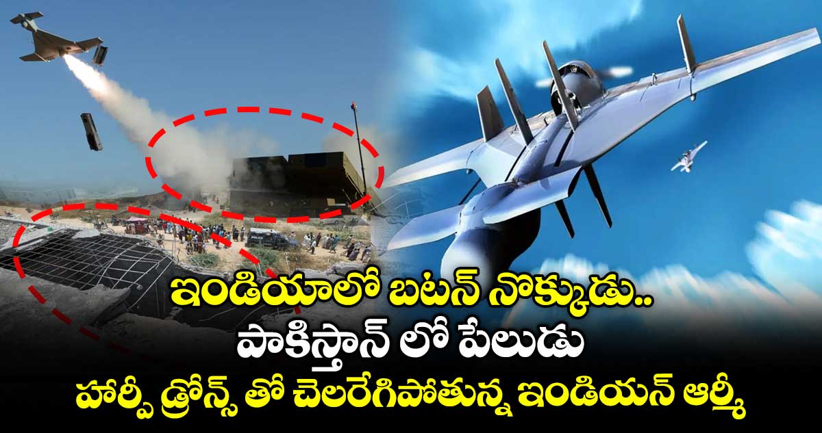 ఇండియాలో బటన్ నొక్కుడు.. పాకిస్తాన్ లో పేలుడు : హార్పీ డ్రోన్స్ తో చెలరేగిపోతున్న ఇండియన్ ఆర్మీ