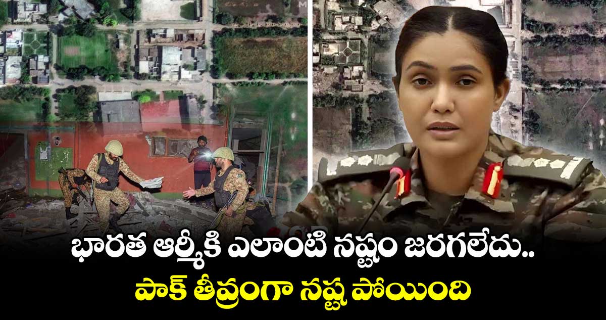 భారత ఆర్మీకి ఎలాంటి నష్టం జరగలేదు.. పాక్ తీవ్రంగా నష్ట పోయింది: కల్నల్ సోఫియా ఖురేషి