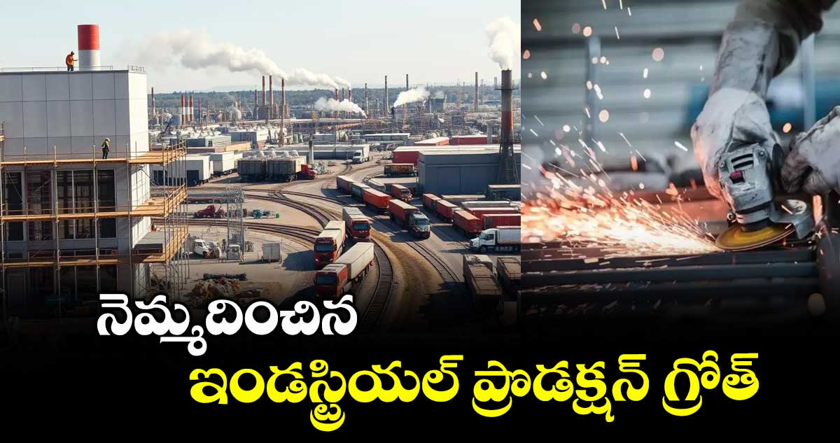 నెమ్మదించిన ఇండస్ట్రియల్ ప్రొడక్షన్ గ్రోత్