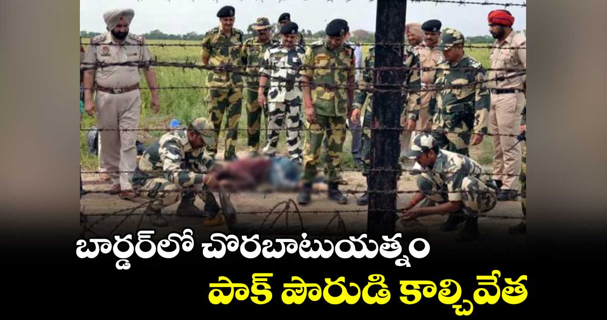 బార్డర్లో చొరబాటుయత్నం.. పాక్ పౌరుడి కాల్చివేత