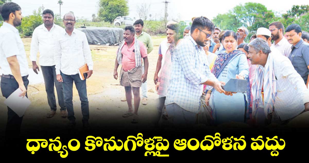 ధాన్యం కొనుగోళ్లపై ఆందోళన వద్దు : కలెక్టర్ అద్వైత్కుమార్సింగ్