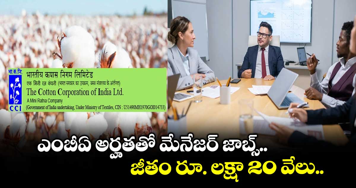 ఎంబీఏ అర్హతతో మేనేజర్ జాబ్స్.. జీతం రూ. లక్షా 20 వేలు..