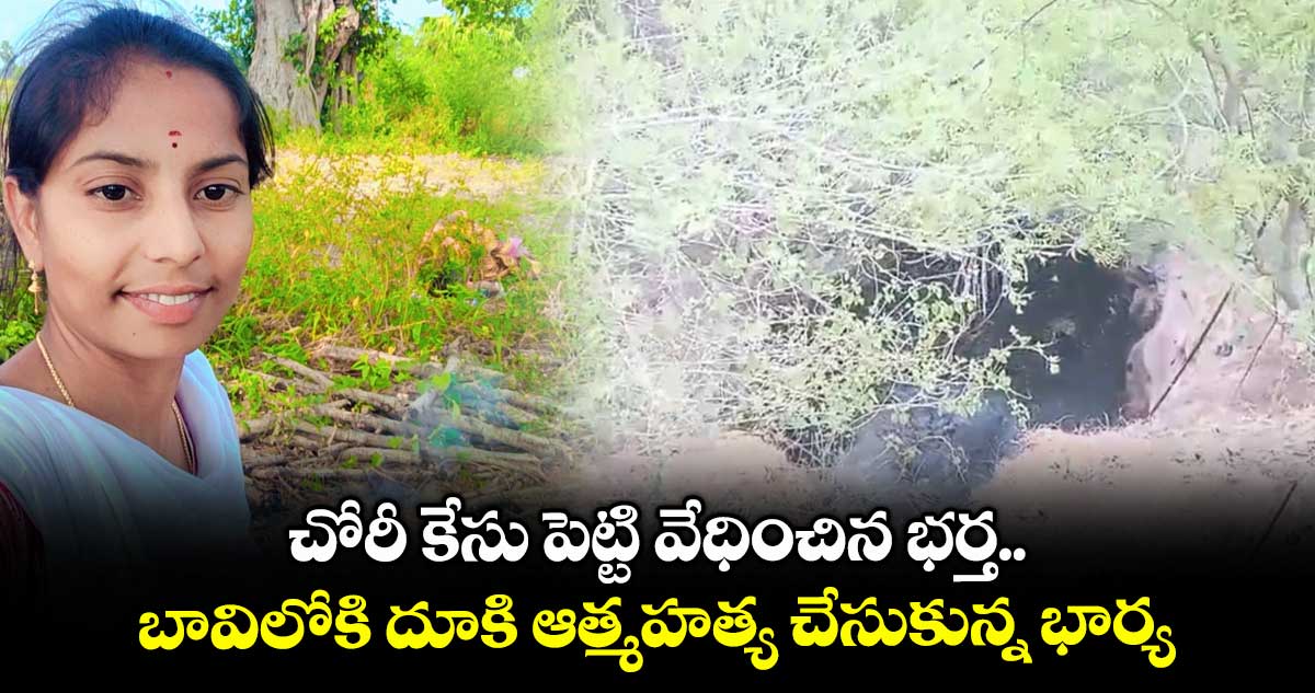 చోరీ కేసు పెట్టి వేధించిన భర్త.. బావిలోకి దూకి ఆత్మహత్య చేసుకున్న భార్య