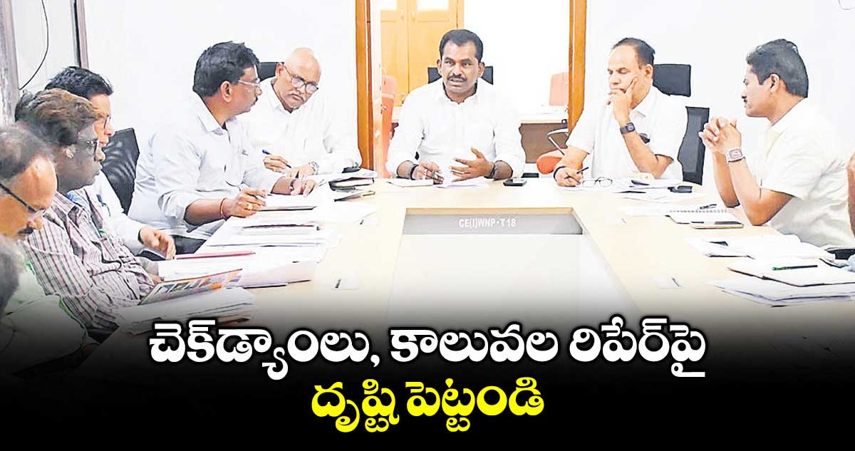 చెక్డ్యాంలు, కాలువల రిపేర్పై దృష్టి పెట్టండి :ఎమ్మెల్యే తూడి మేఘారెడ్డి