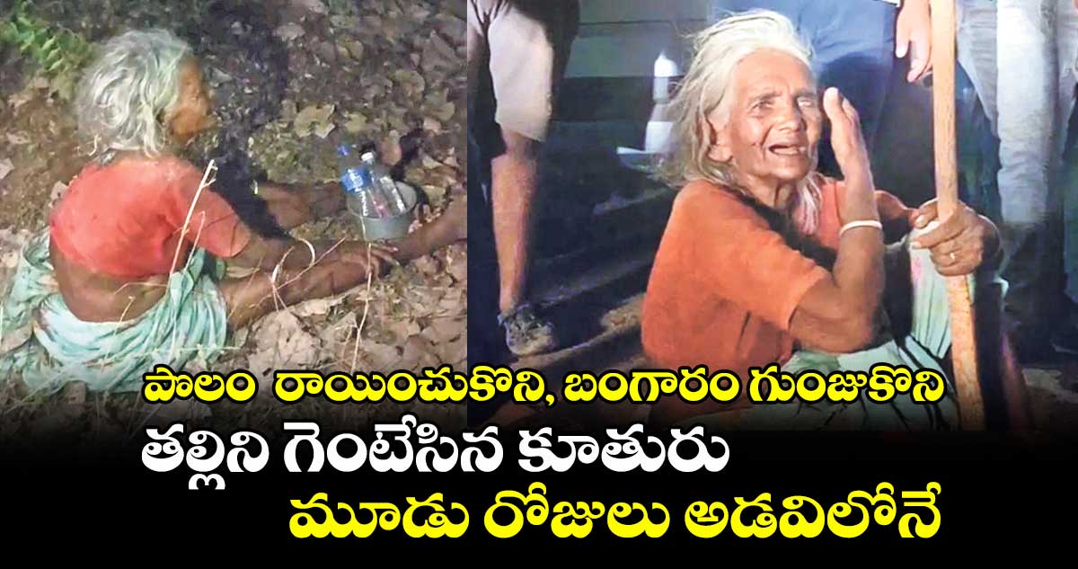 పొలం రాయించుకొని, బంగారం గుంజుకొని.. తల్లిని కొట్టి గెంటేసిన కూతురు