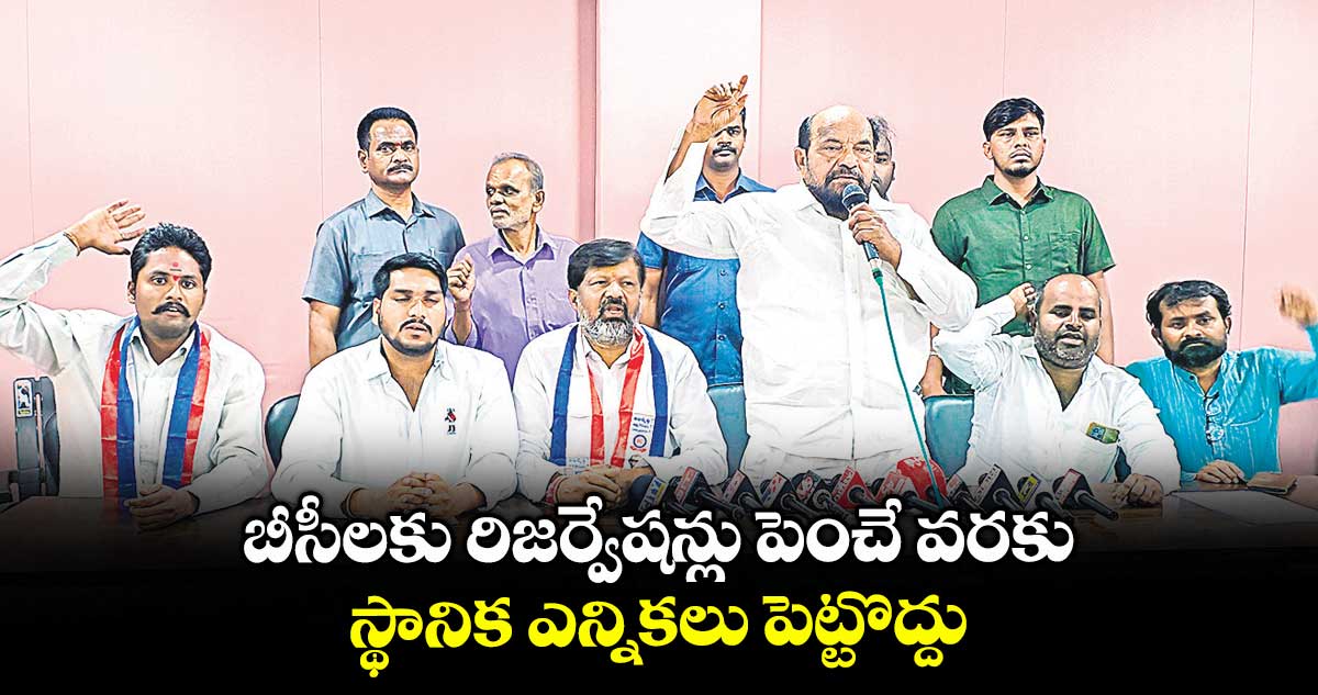 బీసీలకు రిజర్వేషన్లు పెంచే వరకు స్థానిక ఎన్నికలు పెట్టొద్దు: ఆర్.కృష్ణయ్య