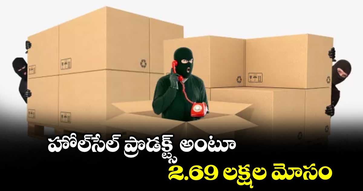హోల్​సేల్ ప్రొడక్ట్స్ అంటూ రూ.2.69 లక్షల మోసం