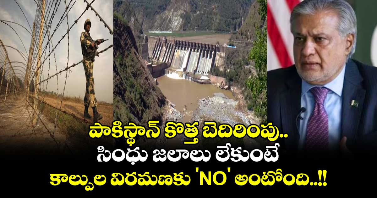 పాకిస్థాన్ కొత్త బెదిరింపు.. సింధు జలాలు లేకుంటే కాల్పుల విరమణకు 'NO' అంటోంది..!!