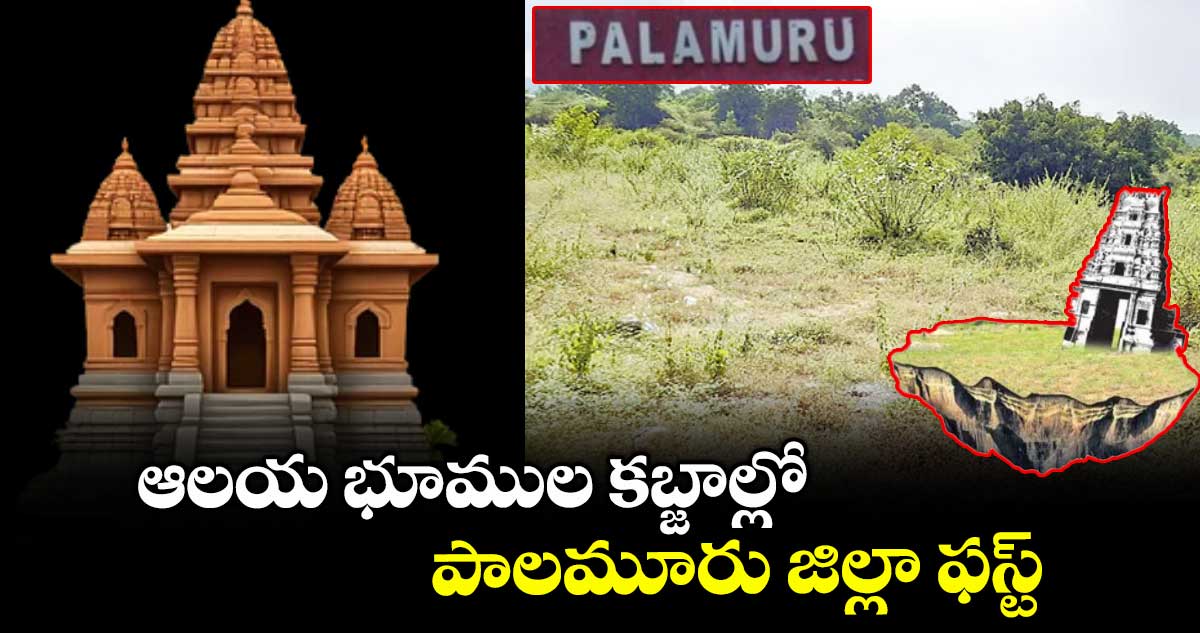 ఆలయ భూముల కబ్జాల్లో పాలమూరు జిల్లా ఫస్ట్