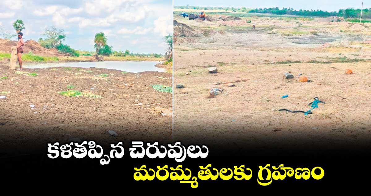 కళతప్పిన చెరువులు మరమ్మతులకు గ్రహణం
