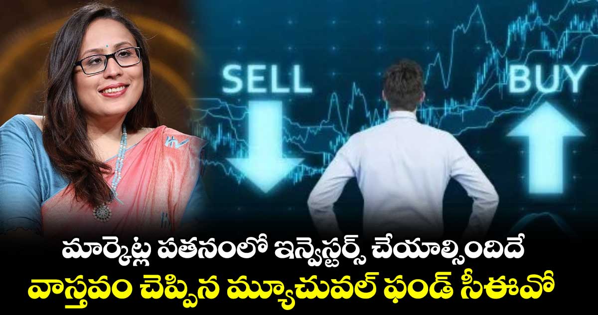 మార్కెట్ల పతనంలో ఇన్వెస్టర్స్ చేయాల్సిందిదే.. వాస్తవం చెప్పిన మ్యూచువల్ ఫండ్ సీఈవో