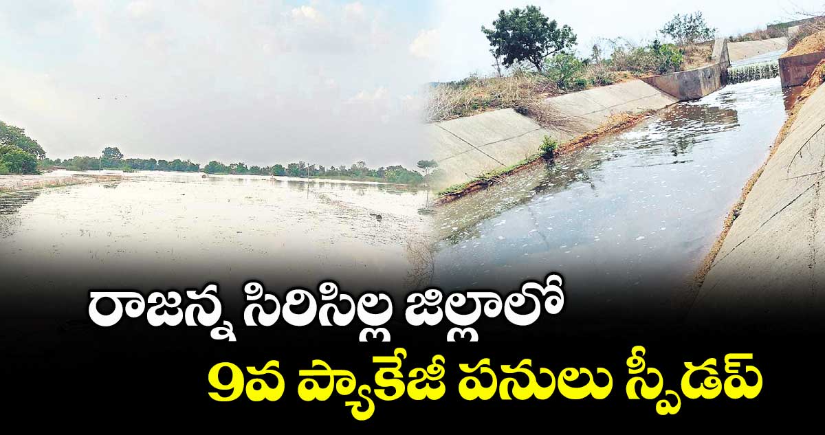 రాజన్న సిరిసిల్ల జిల్లాలో 9వ ప్యాకేజీ పనులు స్పీడప్​