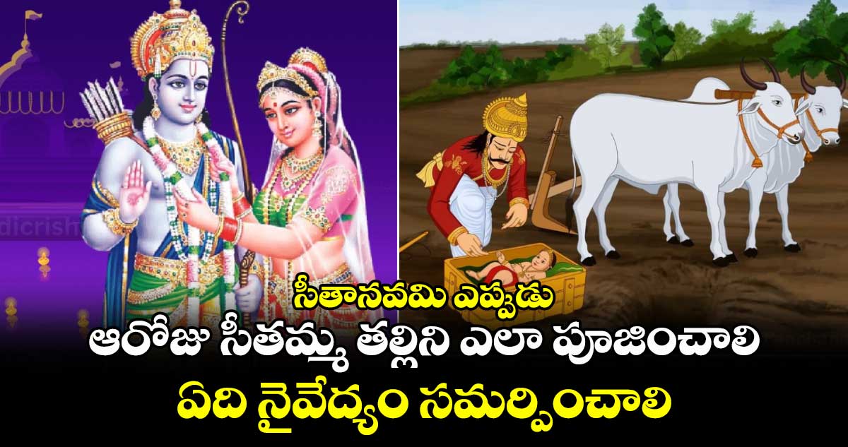 సీతానవమి ఎప్పుడు.. ఆరోజు సీతమ్మ తల్లిని ఎలా పూజించాలి..ఏది నైవేద్యం సమర్పించాలి...
