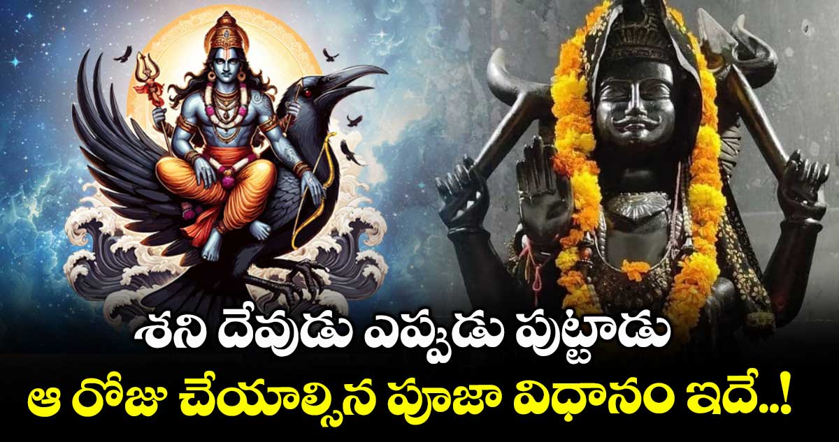 శని దేవుడు ఎప్పుడు పుట్టాడు.. ఆ రోజు చేయాల్సిన పూజా విధానం ఇదే..!