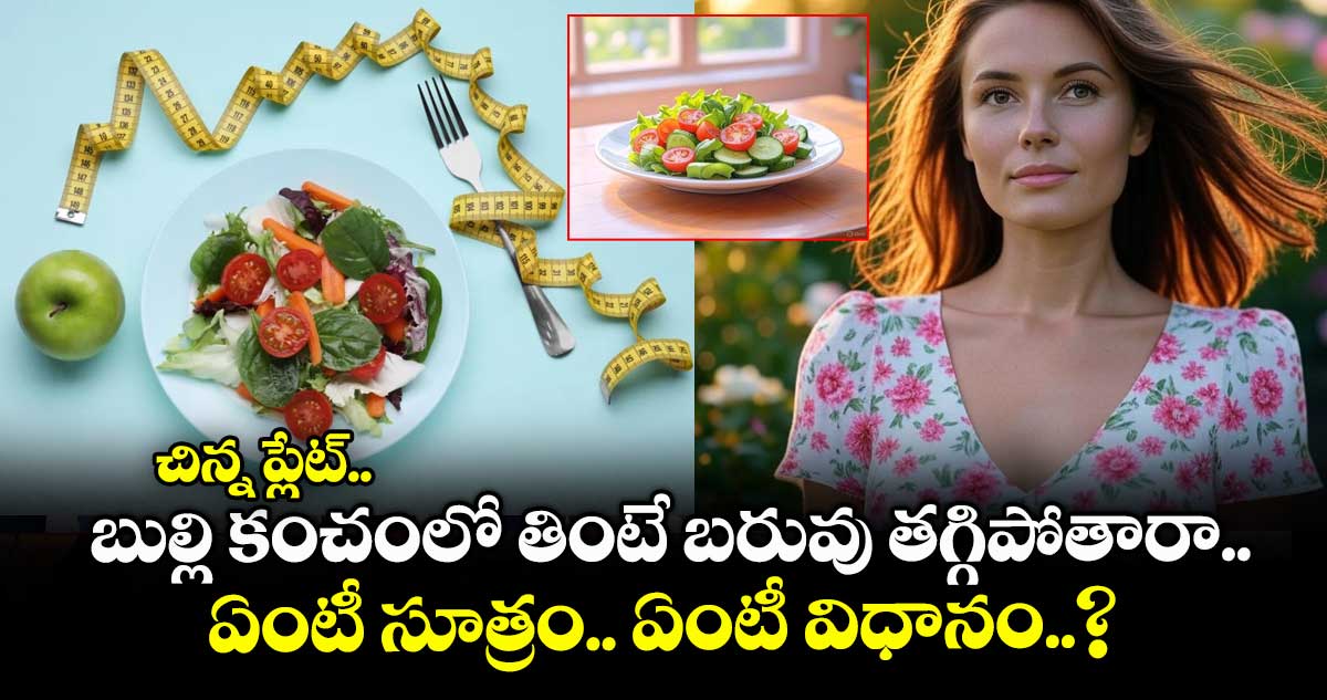 Good Health : చిన్న ప్లేట్.. బుల్లి కంచంలో తింటే బరువు తగ్గిపోతారా.. ఏంటీ సూత్రం.. ఏంటీ విధానం..?