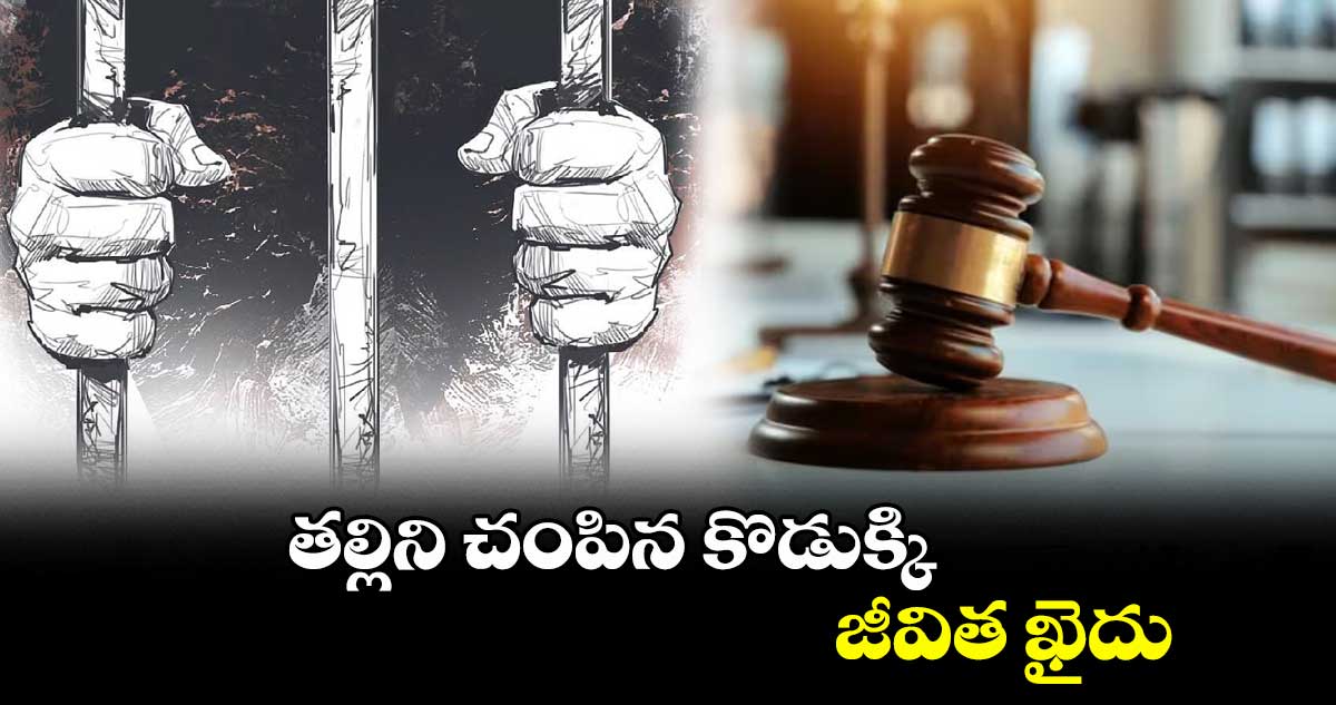 తల్లిని చంపిన కొడుక్కి జీవిత ఖైదు