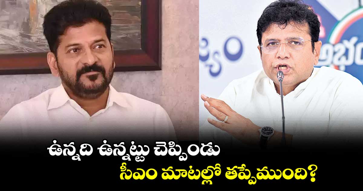 ఉన్నది ఉన్నట్టు చెప్పిండు సీఎం మాటల్లో తప్పేముంది? : శ్రీధర్బాబు
