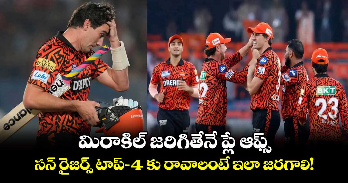 DC vs SRH: మిరాకిల్ జరిగితేనే ప్లే ఆఫ్స్: సన్ రైజర్స్ టాప్- 4 కు రావాలంటే ఇలా జరగాలి!