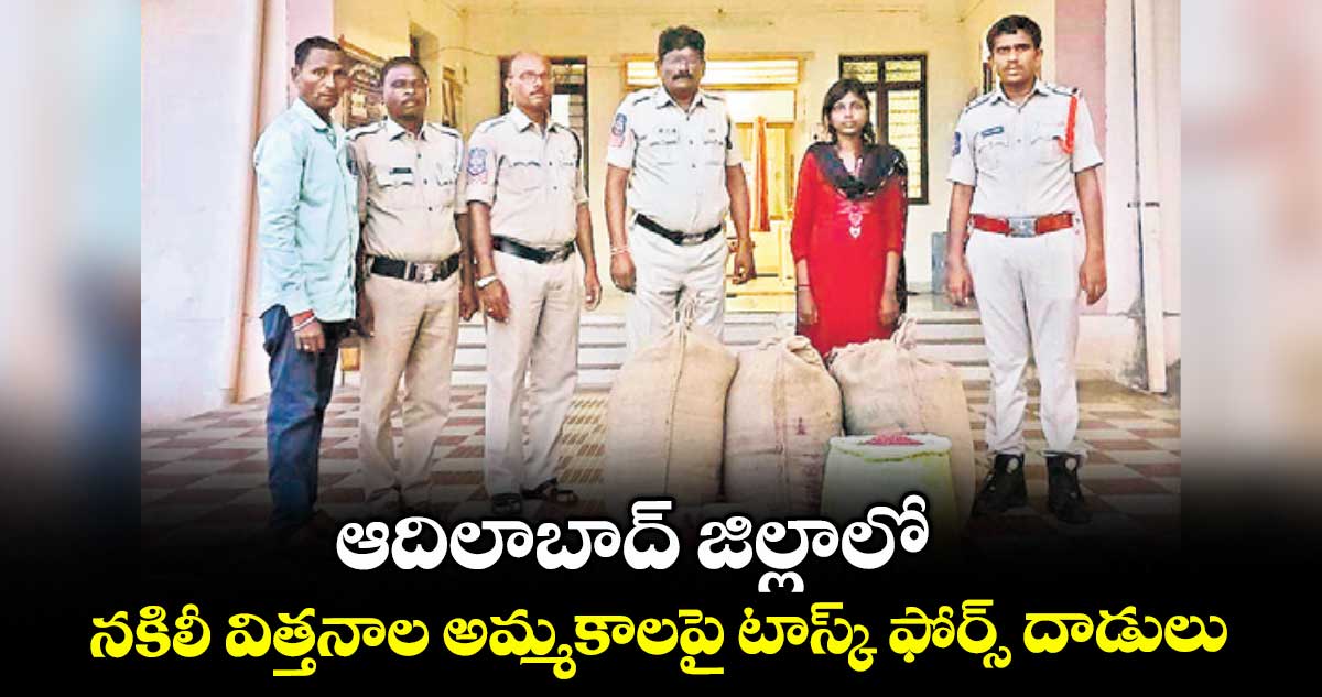 ఆదిలాబాద్ జిల్లాలో నకిలీ విత్తనాల అమ్మకాలపై టాస్క్ ఫోర్స్ దాడులు