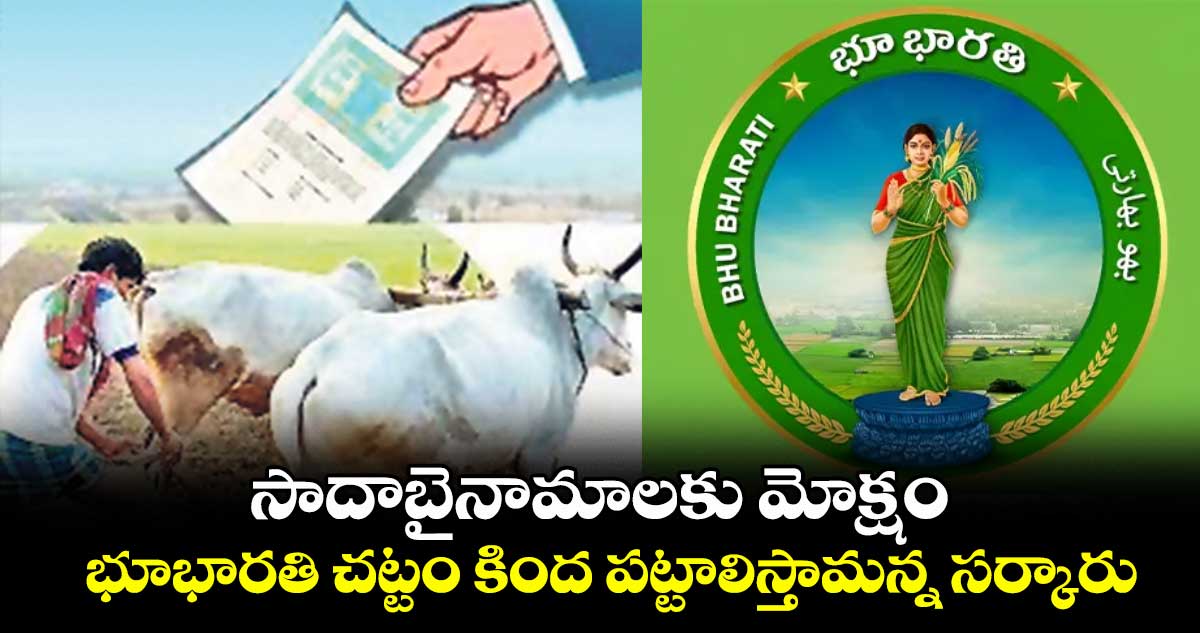 సాదాబైనామాలకు మోక్షం .. భూభారతి చట్టం కింద పట్టాలిస్తామన్న సర్కారు
