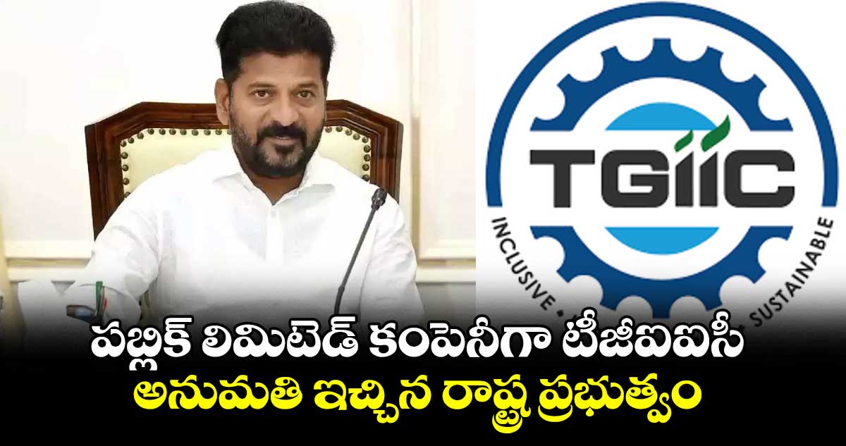 పబ్లిక్ లిమిటెడ్ కంపెనీగా టీజీఐఐసీ .. అనుమతి ఇచ్చిన రాష్ట్ర ప్రభుత్వం