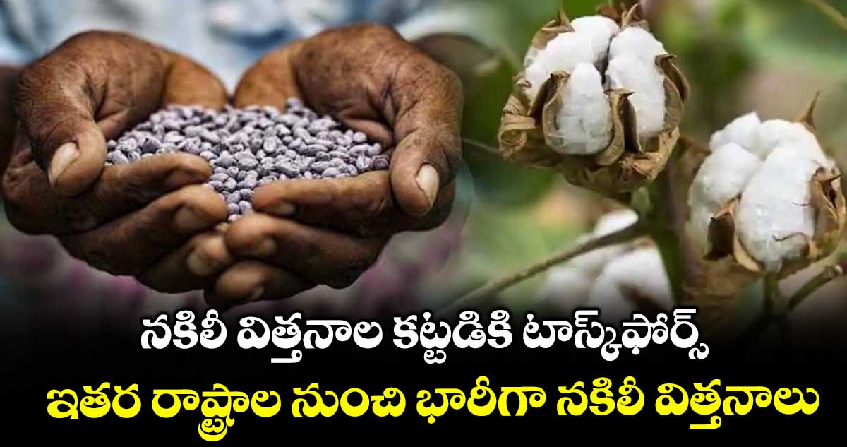 నకిలీ విత్తనాల కట్టడికి టాస్క్ఫోర్స్ .. ఇతర రాష్ట్రాల నుంచి భారీగా నకిలీ విత్తనాలు